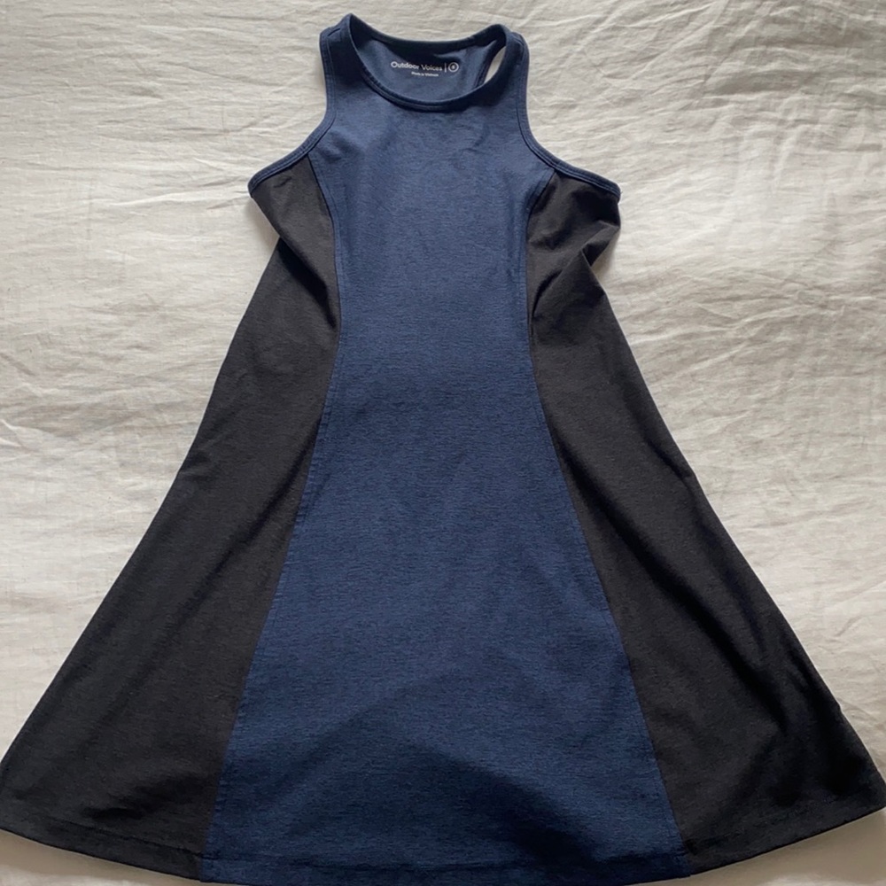 OV Athena Dress Navy/Charcoal